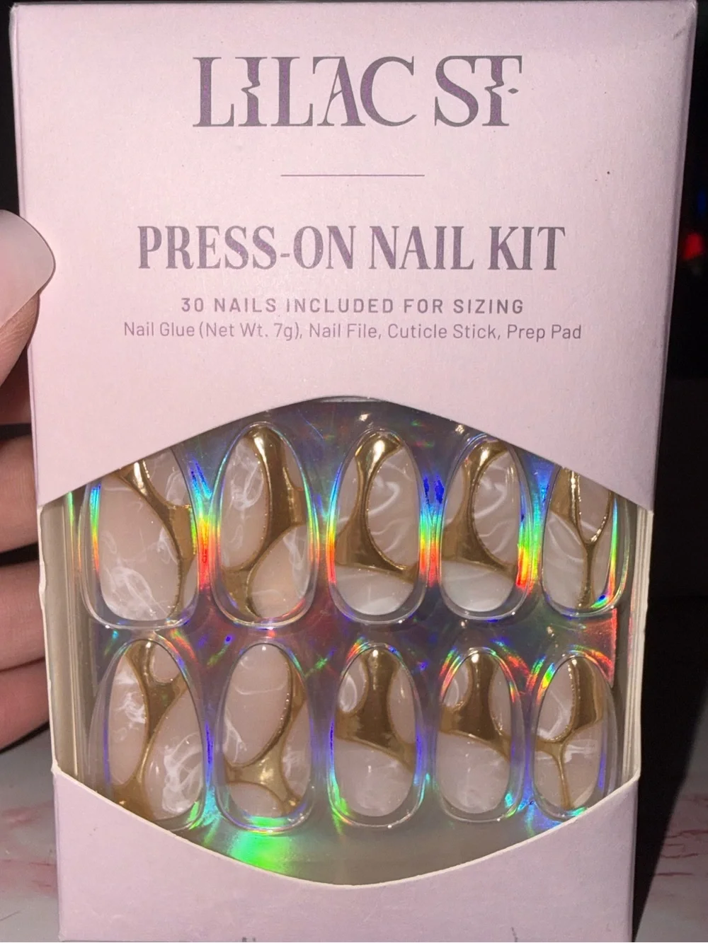 Lilac st press nail